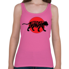 PRINTFASHION Tiger - Női atléta - Rózsaszín női trikó