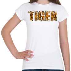 PRINTFASHION Tiger - Női póló - Fehér