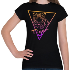 PRINTFASHION Tiger - Női póló - Fekete