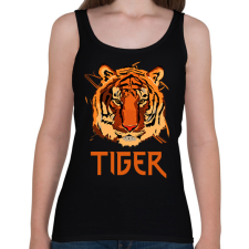 PRINTFASHION TIGERFACE - Női atléta - Fekete női trikó