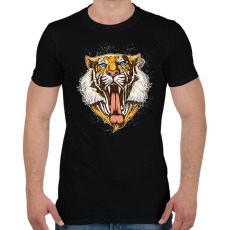PRINTFASHION Tigris - Férfi póló - Fekete
