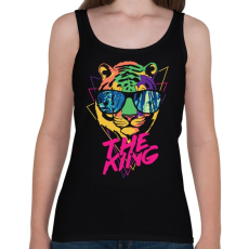 PRINTFASHION Tigris király - Női atléta - Fekete