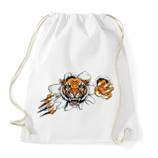 PRINTFASHION Tigris - Sportzsák, Tornazsák - Fehér tornazsák