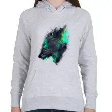 PRINTFASHION Tigriscsavar - Női kapucnis pulóver - Sport szürke