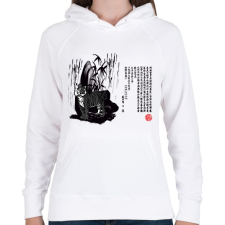 PRINTFASHION tigrises kép - Női kapucnis pulóver - Fehér női pulóver, kardigán