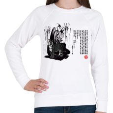 PRINTFASHION tigrises kép - Női pulóver - Fehér