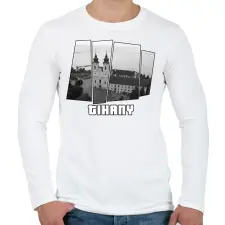 PRINTFASHION Tihany (GTA stílus) - Férfi hosszú ujjú póló - Fehér férfi póló
