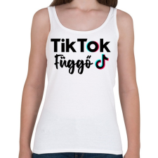 PRINTFASHION Tik Tok Függő - Női atléta - Fehér női trikó