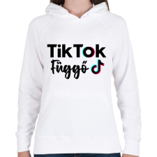 PRINTFASHION Tik Tok Függő - Női kapucnis pulóver - Fehér női pulóver, kardigán