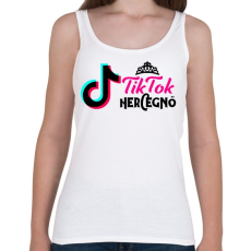 PRINTFASHION Tik Tok Hercegnő - Női atléta - Fehér