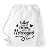 PRINTFASHION Tik Tok Hercegnő - Sportzsák, Tornazsák - Fehér