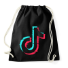 PRINTFASHION Tik-tok - Sportzsák, Tornazsák - Fekete