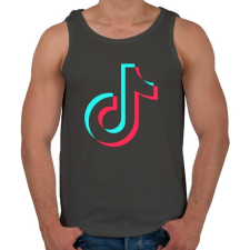 PRINTFASHION Tiktok átlátszó - Férfi atléta - Sötétszürke atléta, trikó