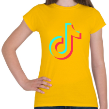 PRINTFASHION Tiktok átlátszó - Női póló - Sárga női póló