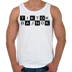PRINTFASHION TikTok Bajnok - Férfi atléta - Fehér