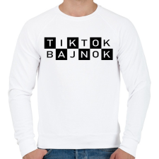 PRINTFASHION TikTok Bajnok - Férfi pulóver - Fehér férfi pulóver, kardigán