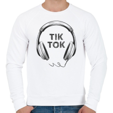 PRINTFASHION TikTok fejhallgató - Férfi pulóver - Fehér férfi pulóver, kardigán