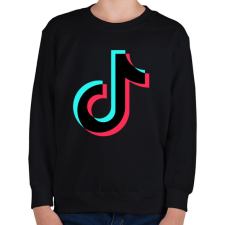 PRINTFASHION Tiktok fekete - Gyerek pulóver - Fekete gyerek pulóver, kardigán