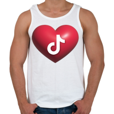 PRINTFASHION Tiktok - Férfi atléta - Fehér atléta, trikó