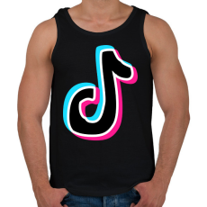 PRINTFASHION Tiktok - Férfi atléta - Fekete