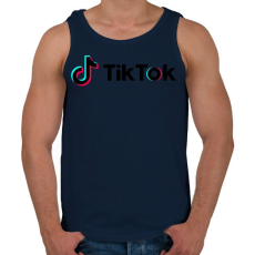 PRINTFASHION TikTok   - Férfi atléta - Sötétkék