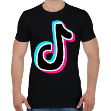 PRINTFASHION Tiktok - Férfi póló - Fekete
