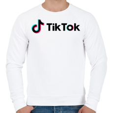 PRINTFASHION TikTok   - Férfi pulóver - Fehér