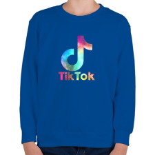 PRINTFASHION Tiktok galaxy - Gyerek pulóver - Királykék gyerek pulóver, kardigán