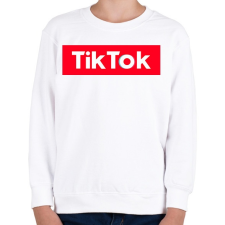 PRINTFASHION TikTok - Gyerek pulóver - Fehér gyerek pulóver, kardigán