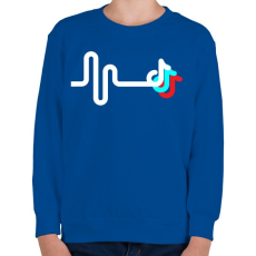 PRINTFASHION TikTok - Gyerek pulóver - Királykék