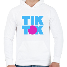 PRINTFASHION TikTok komment - Férfi kapucnis pulóver - Fehér férfi pulóver, kardigán