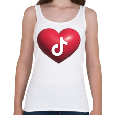 PRINTFASHION Tiktok - Női atléta - Fehér női trikó