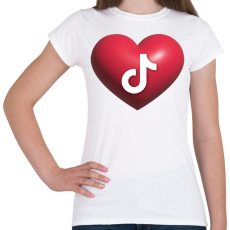 PRINTFASHION Tiktok - Női póló - Fehér