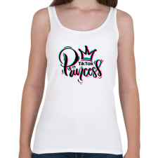 PRINTFASHION TikTok Princess - Női atléta - Fehér női trikó
