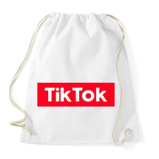 PRINTFASHION TikTok - Sportzsák, Tornazsák - Fehér tornazsák