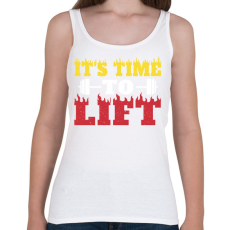 PRINTFASHION Time to lift - Női atléta - Fehér