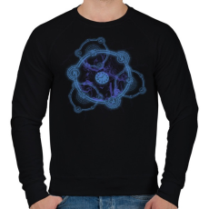 PRINTFASHION timeportal - Férfi pulóver - Fekete
