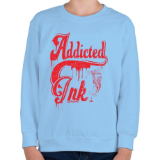 PRINTFASHION Tinta függő - Gyerek pulóver - Világoskék