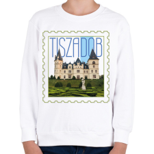 PRINTFASHION Tiszadob - Gyerek pulóver - Fehér gyerek pulóver, kardigán