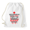 PRINTFASHION Tisztelet az egészségügynek! - Sportzsák, Tornazsák - Fehér