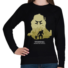 PRINTFASHION Titanfall - Női pulóver - Fekete