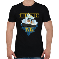 PRINTFASHION Titanic 1912 - Férfi póló - Fekete férfi póló