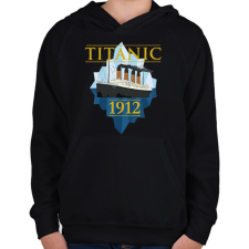 PRINTFASHION Titanic 1912 - Gyerek kapucnis pulóver - Fekete gyerek pulóver, kardigán