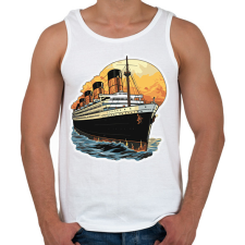 PRINTFASHION Titanic az óceánjáró - Férfi atléta - Fehér atléta, trikó