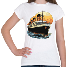 PRINTFASHION Titanic az óceánjáró - Női póló - Fehér