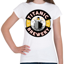 PRINTFASHION Titanic brewery - Női póló - Fehér női póló