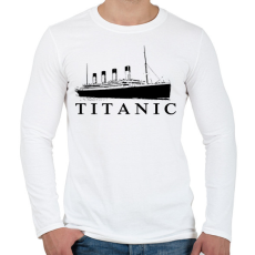 PRINTFASHION Titanic - Férfi hosszú ujjú póló - Fehér