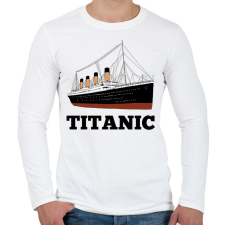PRINTFASHION Titanic  - Férfi hosszú ujjú póló - Fehér férfi póló