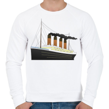PRINTFASHION Titanic - Férfi pulóver - Fehér férfi pulóver, kardigán