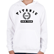 PRINTFASHION titanic-swim-team-black - Gyerek kapucnis pulóver - Fehér